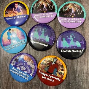 Colorful Disney Themed Button Set